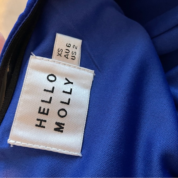 WORN ONCE Hello Molly blue corset dress with a high slit - Picture 6 of 6